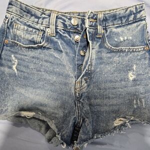 Wild Fable Blue Distressed Jean Shorts